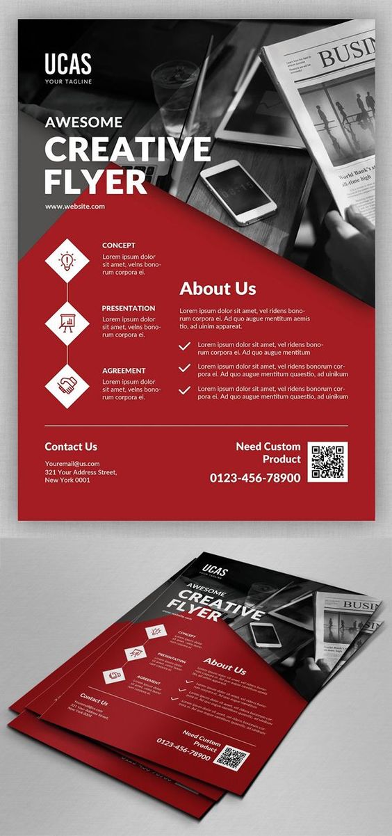 Event flyer print sample
